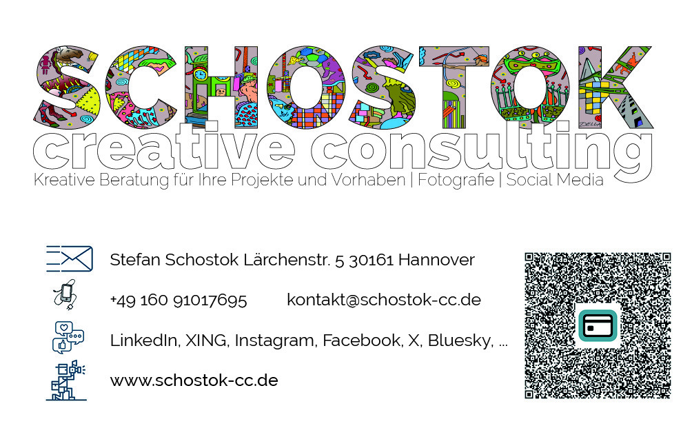 Visitenkarte Stefan Schostok - kreative Beratung und Umsetzung für Ihre Projekte