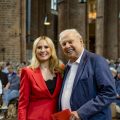 Dr. Vanessa Erstmann, 1. Vorsitzende des Jazz Club Hannover und Reinhard Scheibe, der Initiator des Jazz-Konzerts in der Marktkirche Hannover